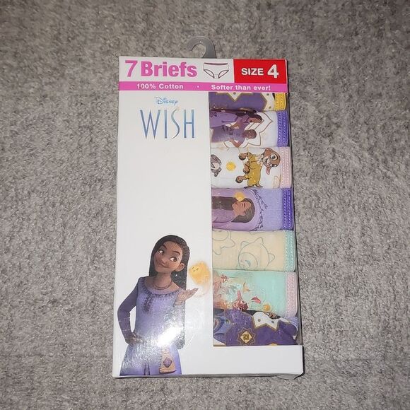 Girls Wish 7 Pack Character Underwear, Size 8 - Picture 9 of 9